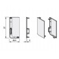 ADI Set element capat GOLA MONZA orizontal tip L,alb mat
